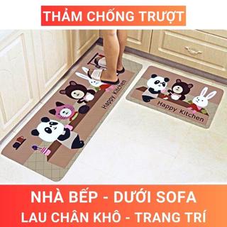 Thảm lau chân nhà bếp có lớp chống trượt trải sàn chọn nhiều mẫu mã 27007