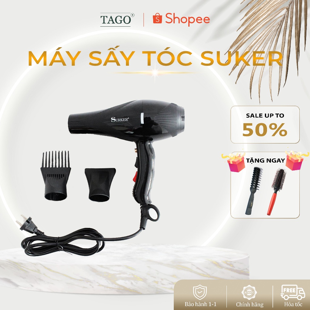 Máy Sấy Tóc Suker Công Suất 3000w Đa Năng 3 Chế Độ Sấy Khác Nhau, Với Công Nghệ Sấy Ion Âm Giúp Bảo Vệ Mái Tóc Của Bạn