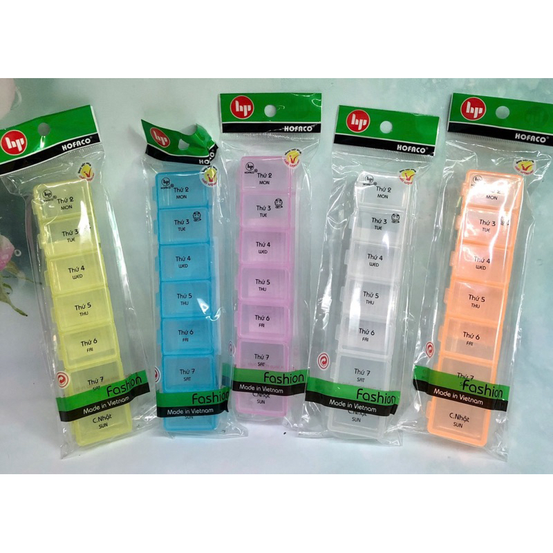 Hộp chia thuốc 7 ngăn ( 7 ngày )