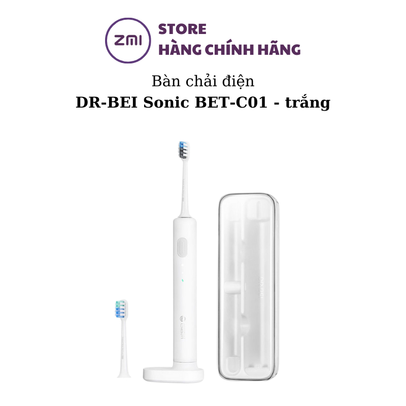 Bàn chải điện Shell DR-BEI Sonic BET-C01 - 3 Màu Trắng, Xanh, Hồng | BigBuy360 - bigbuy360.vn
