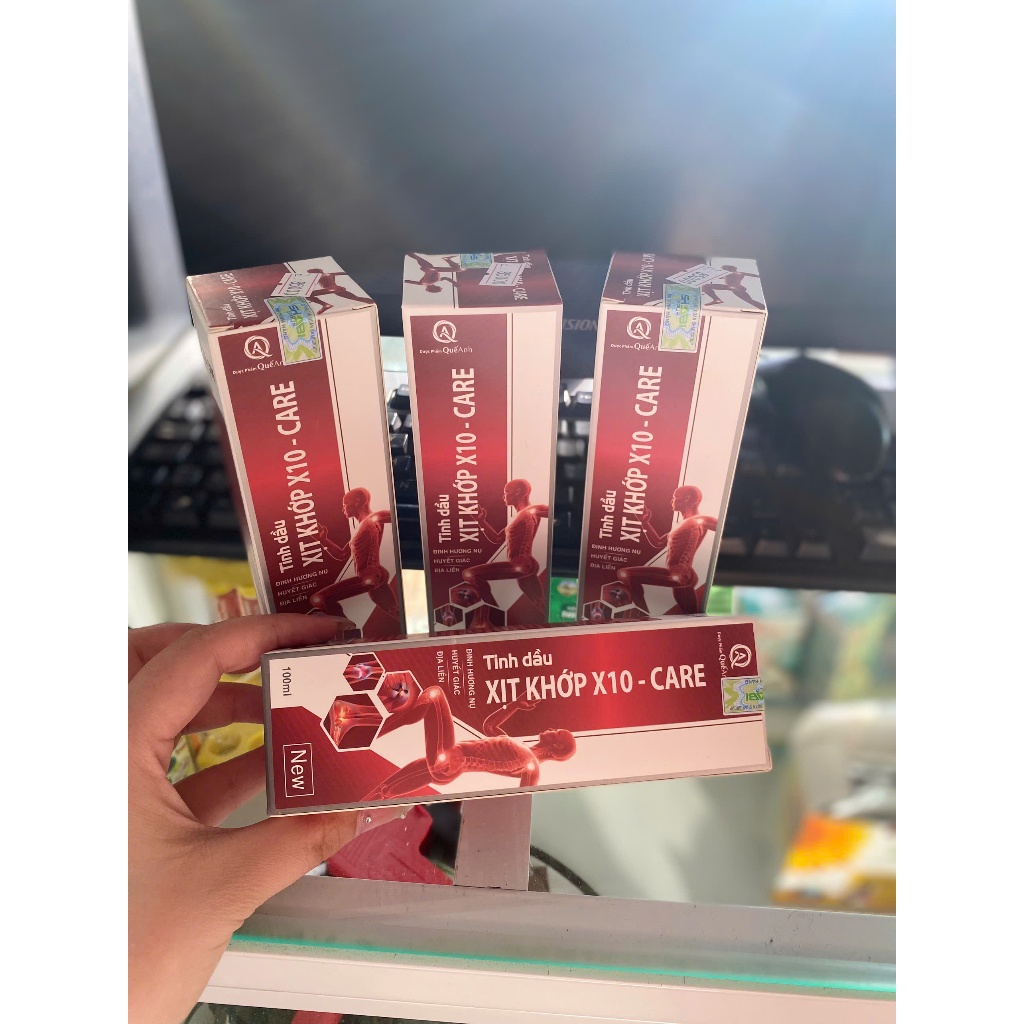 Tinh dầu XỊT KHỚP X10 - CARE Dung dịch xoa bóp ngoài da giúp giảm đau, hỗ trợ hoạt huyết.