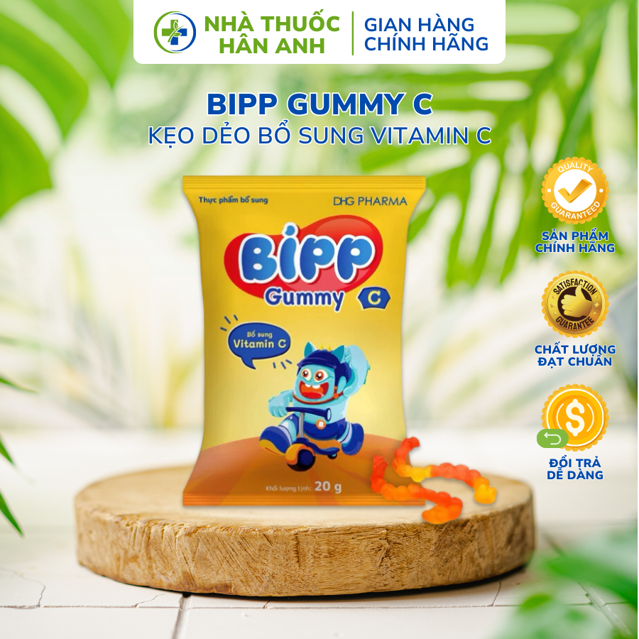 Kẹo Dẻo BIPP GUMMY C, Sản Phẩm Bổ Sung Vitamin C Giúp Tăng Cường Hệ Miễn Dịch Và Sức Đề Kháng