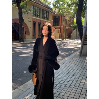 Măng Tô Dạ Phối Tay Lông Áo Khoác Sang Trọng Dáng Dài Torry Jacket LBR Garment