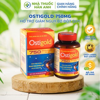  Glucosamin 750MG - Ostigold 750mg Dược Hậu Giang Bảo Vệ Sức Khoẻ Và Cải Thiện Sụn Lọ 100 Viên 