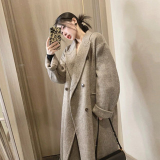 (sẵn) Áo khoác dạ ép lông Sơn dương Tô Châu cao cấp kèm móc bọc