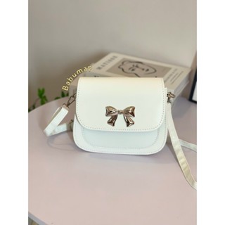 Túi đeo chéo mini phối nơ da trơn thời trang đi chơi dự tiệc phong cách hàng hiệu - TDC189