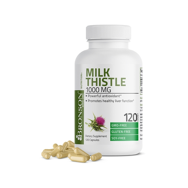 Viên uống Bronson Milk Thistle 1000mg - Hỗ trợ bảo vệ gan nhập Mỹ - Gymstore