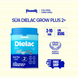 Sữa Non Vinamilk Dielac Grow Plus 2+ HT 850g (Sữa bột cho Trẻ Từ 2 - 10 Tuổi)