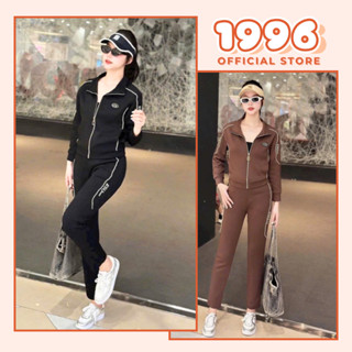 Set đồ bộ nữ, Bộ nỉ tăm nữ áo khoác dài tay kèm quần dài bo gấu chất liệu cao cấp M025