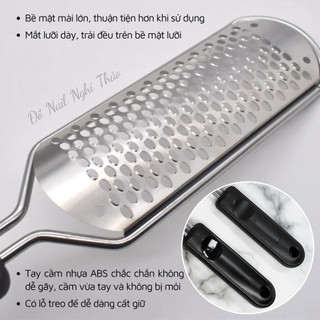 Dụng cụ chà gót chân inox Nghi Thảo Nails
