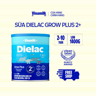 Sữa bột Vinamilk Dielac Grow Plus 2+ - Hộp 1400g