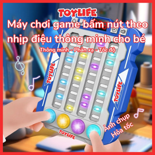 Máy chơi game bấm nút theo nhịp điệu thông minh cho bé đồ chơi bậc thầy nhịp điệu có đèn nhạc luyện tốc độ phản xạ