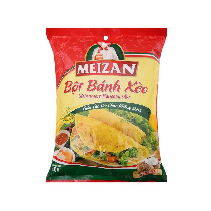 Bột Bánh Xèo Meizan 400g(công thức cải tiến có gia vị và cốt dừa)