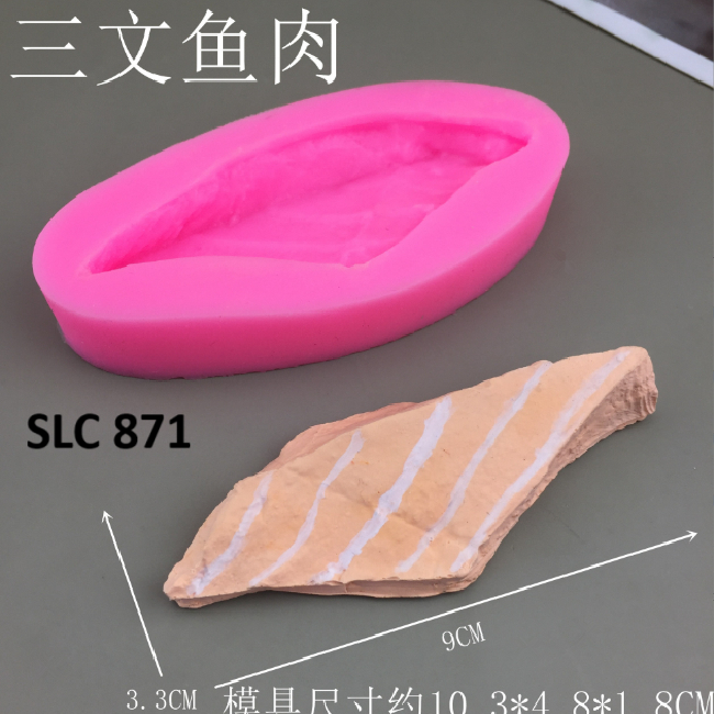 Khuôn silicon hình cá hồi sushi