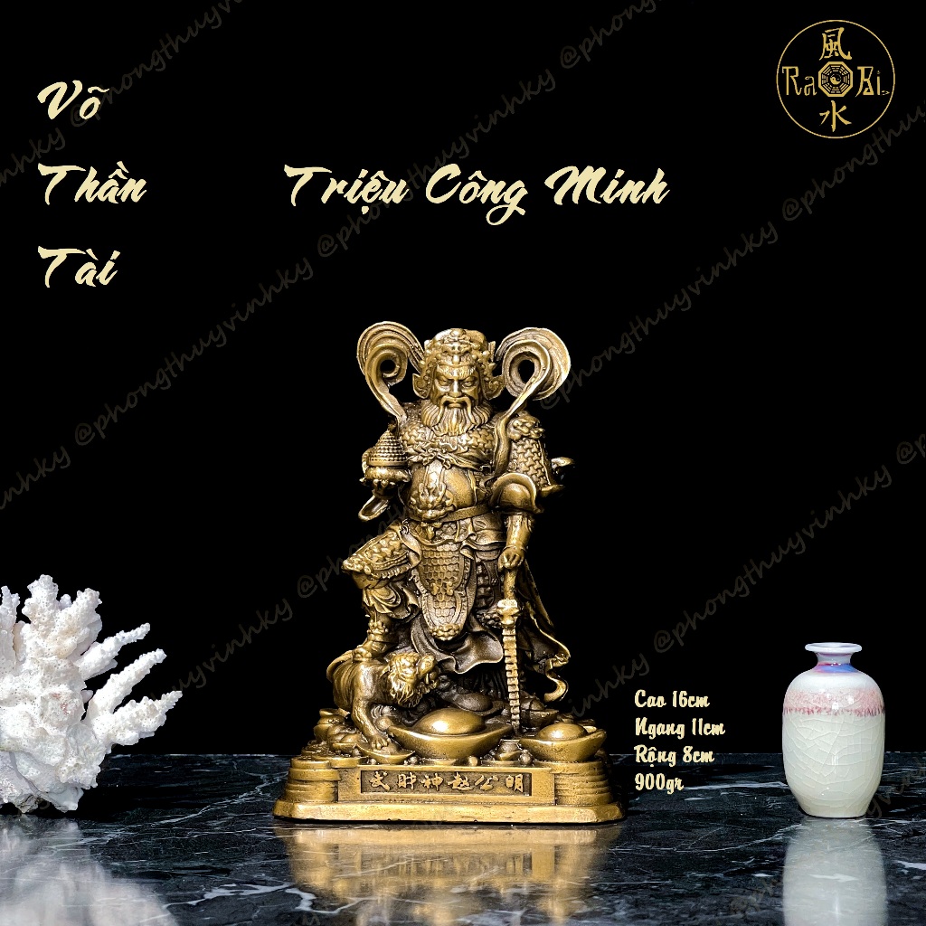 Võ Thần Tài Triệu Công Minh - Tượng Đồng Phong Thủy