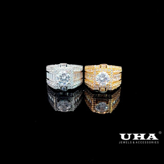 N1108 Nhẫn nam có lót lòng đính đá CZ cao cấp UHA