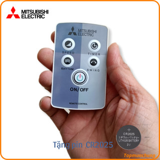 [Mã ELHA22 giảm 5% đơn 300K] Điều khiển quạt Mitsubishi (Mẫu xám đã có pin).