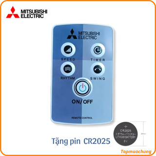 [Mã ELHA22 giảm 5% đơn 300K] Điều khiển quạt Mitsubishi (Mẫu xám đã có pin).