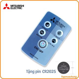 [Mã ELHA22 giảm 5% đơn 300K] Remote quạt Mitsubishi - Điều khiển quạt Mitsubishi (Tặng pin mẫu xám).