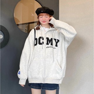 Áo Khoác Nỉ Hoodie Zip Bông In OCMY Form Rộng Nam Nữ Unisex.