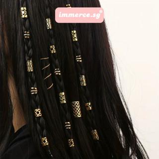 Nẹp Tóc Dreadlock Boho Mini Phụ Kiện Trang Trí Tạo Kiểu Tóc Cá Tính Hiphop Gumihoo1