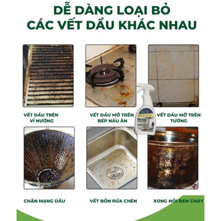 [ Giảm 60%] Tẩy dầu mỡ, tẩy nồi, nhà bếp, hút mùi, bếp gas, bếp từ, đáy xoong, đáy chảo Dr.V 500ml không mùi