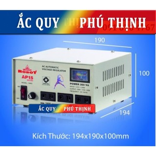 Ổn áp điện tử Robot 350VA (125V - 240V)