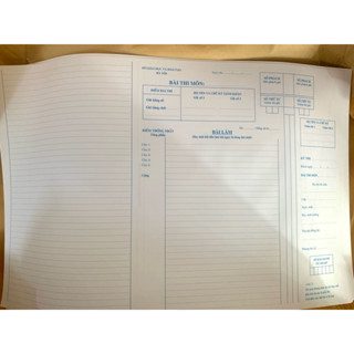 Set 100 tờ giấy thi Đại học, Giấy thi THPT Khổ A3 Mẫu SởGD&ĐT