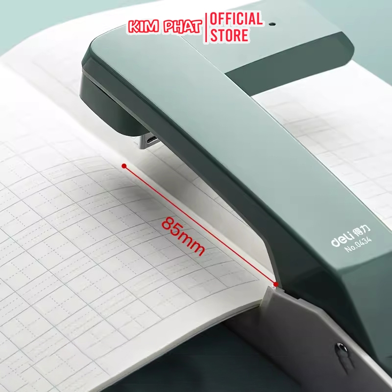 Dập Ghim Xoay 360 độ, Ghim Được Giữa Trang Vở - Bấm Được 30 Tờ Giấy - Deli 0434