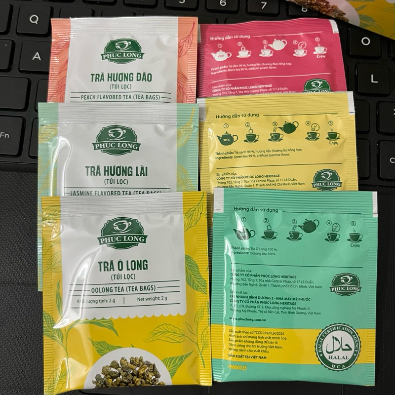 Trà Túi Lọc Phúc long - Gói Lẻ Dùng Thử