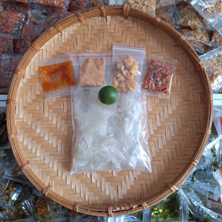 Bánh Tráng Dẻo Ủ Bơ trộn Tóp Mỡ - Sate - Tép Hành Phi - Sốt Me - Sốt Bò - Ớt Rim Mật Ong - Dầu Tỏi Hành - Muối Sặc Tôm