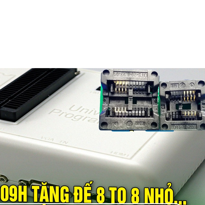 Máy nạp rom RT809H hỗ trợ nhiều IC tốc độ phi mã 8 TO 8 nhỏ bh 1t
