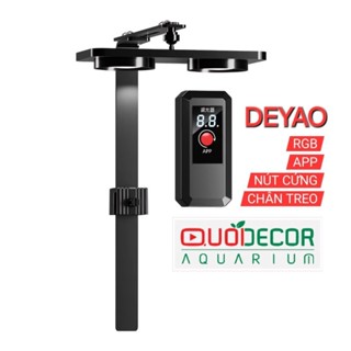 Đèn thủy sinh Deyao double RGB APP chỉnh màu, hẹn giờ, thiết kế hiện đại, đỏ cá không đỏ nước