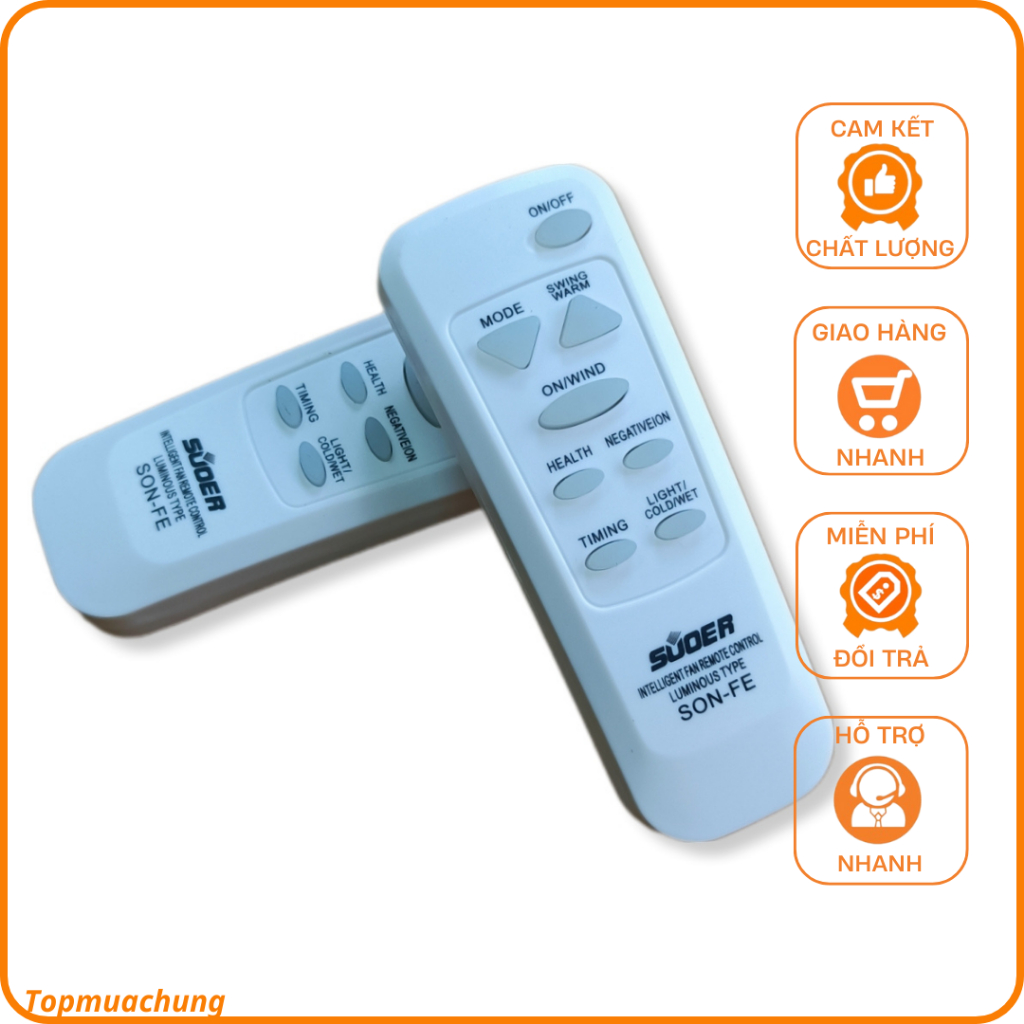 Remote quạt đa năng - Điều khiển quạt đa năng.