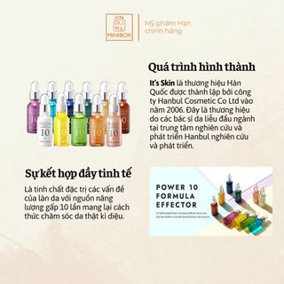(BILL HÀN) Tinh Chất Dưỡng Da IT'SSKIN Power 10 Formula Effector 30ml
