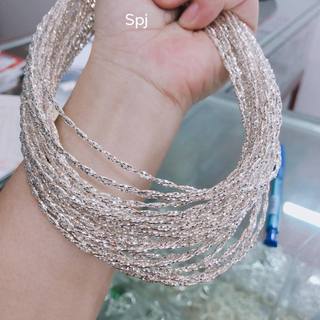 kiềng cổ bạc kiểu xoắn