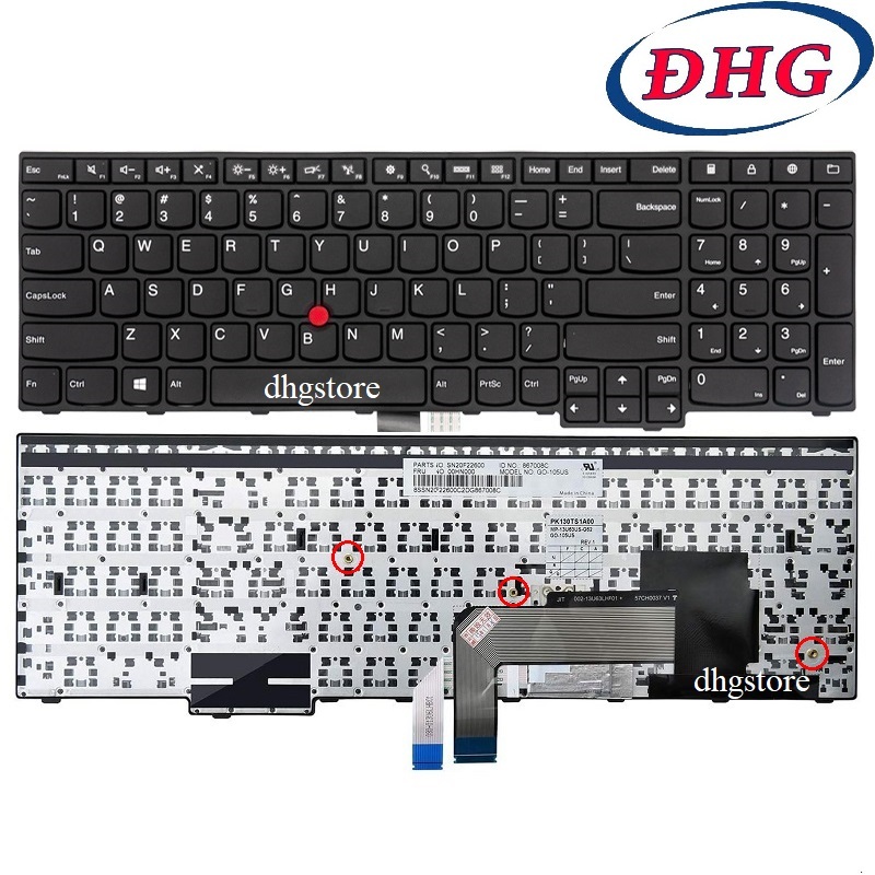 Bàn phím laptop Lenovo Thinkpad E550 E550C E555 E560 E565 E560C