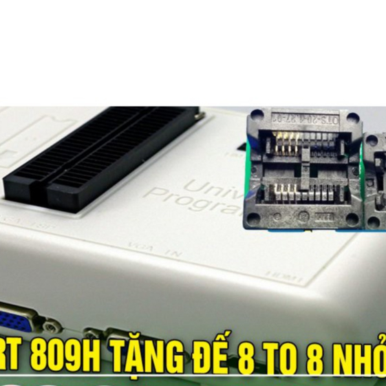Máy nạp rom RT809H hỗ trợ nhiều IC tốc độ phi mã 8 TO 8 nhỏ bh 1t