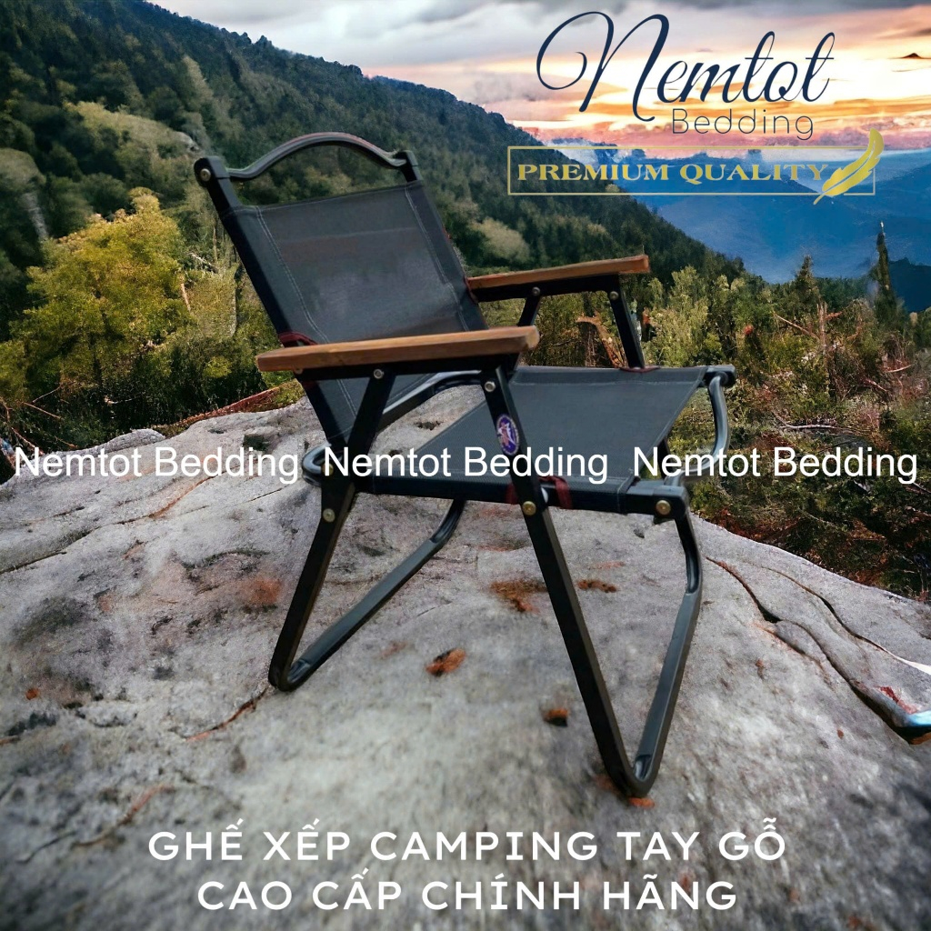 🧧GIÁ SỐC🧧 Ghế Xếp Phối Tay Gỗ Tự Nhiên Camping, Cà Phê, Câu Cá, Bền Đẹp Chắc Chắn Cao Cấp_Duy Phương