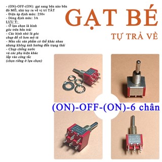 Công tắc TỰ NHẢ loại ON-(ON) (ON)-OFF-(ON)