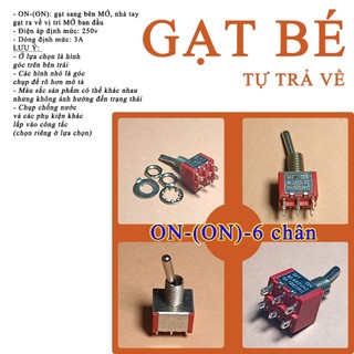 Công tắc TỰ NHẢ loại ON-(ON) (ON)-OFF-(ON)