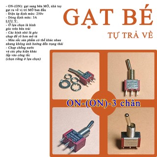 Công tắc TỰ NHẢ loại ON-(ON) (ON)-OFF-(ON)