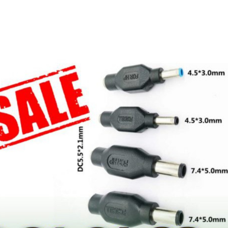 Đầu sạc laptop dell và hp,. gồm hp to hp nhỏ, và dell to dell nhỏ