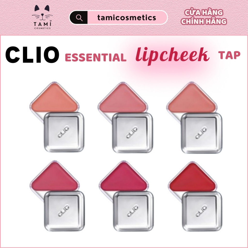 Son & Má Hồng 2in1 Clio Essential Lipcheek Tap