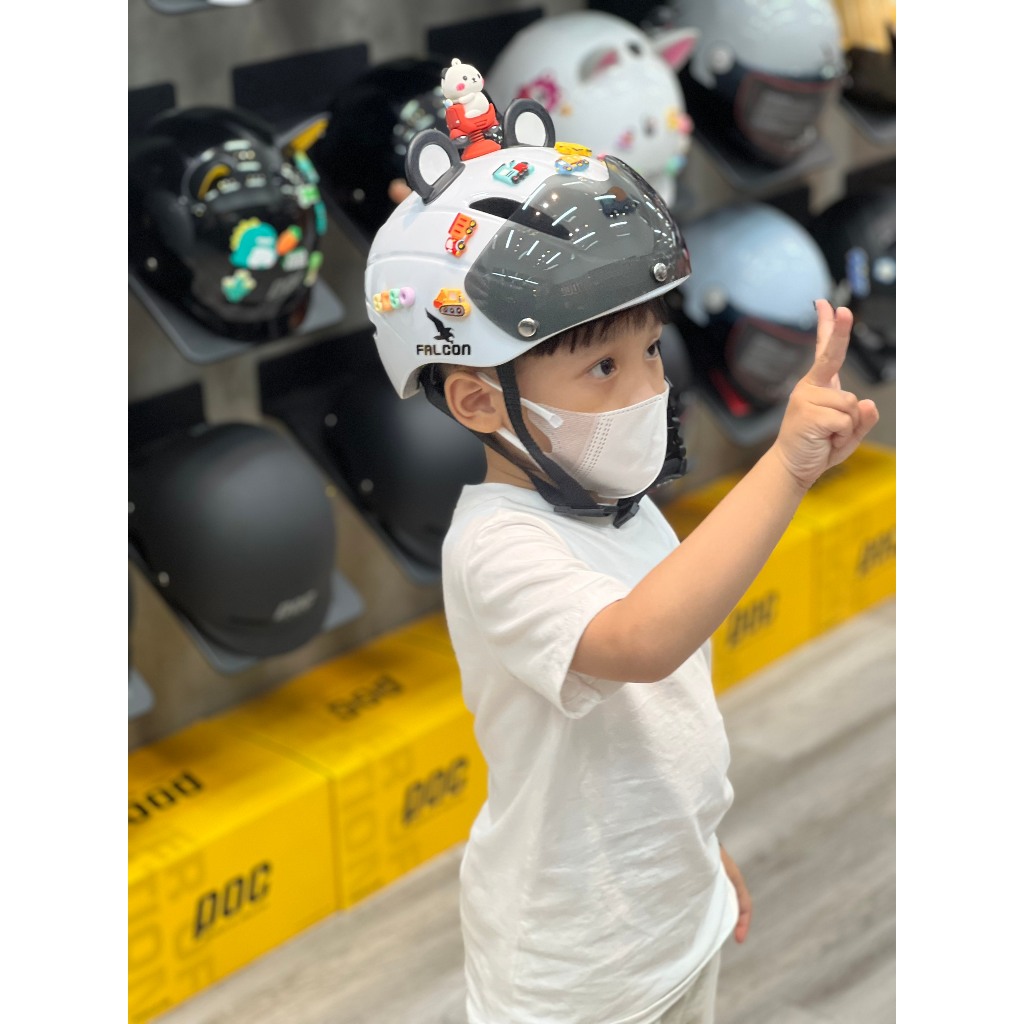 [Hỏa Tốc] Mũ Falcon Đạt Chuẩn Quốc Tế Falcon City Siêu Nhẹ Cho Bé