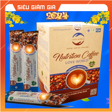[Combo 2 hộp] Cà Phê Love World, Cà Phê Giảm Cân, Cà Phê Giảm Mỡ