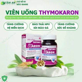 [ĐÀO THẢI H.P.V] Viên Uống THYMOKARON Hỗ Trợ Tăng Miễn Dịch - Hỗ Trợ Đào Thải HPV - Sạch Sùi Mào Gà