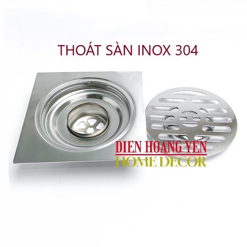 Phễu thoát sàn inox 304 lỗ 60 - 90 LOẠI dày cao cấp