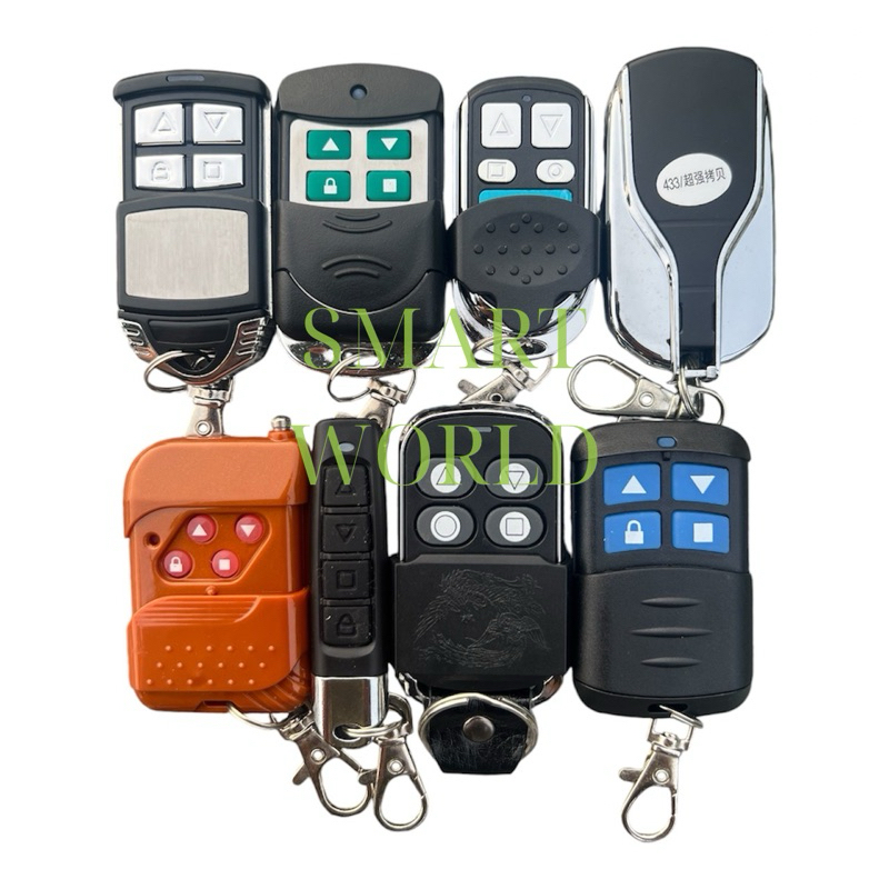 Điều khiển cửa cuốn 433mhz-Remote cửa cuốn học lệnh thông minh đã kèm pin.