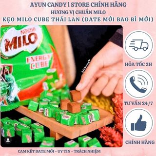   QUÀ TẶNG KÈM  KẸO MILO CUBE THÁI LAN KẸO MILO VỊ CACAO SỮA NGUYÊN CHẤT 